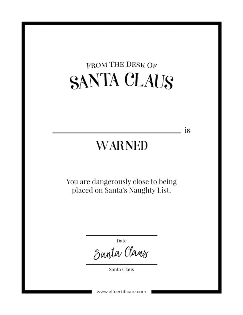 Simple Black Certificate Warning